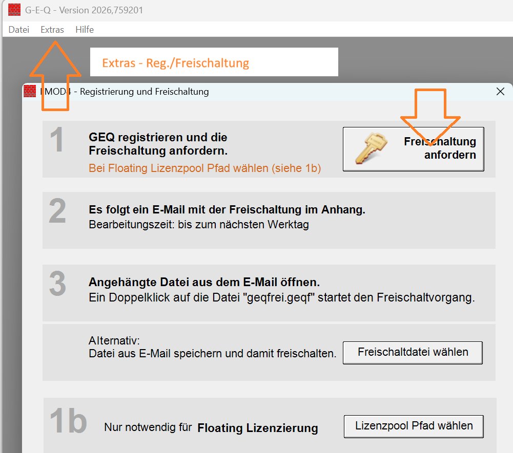 Screenshot Schritt 8: GEQ freischalten